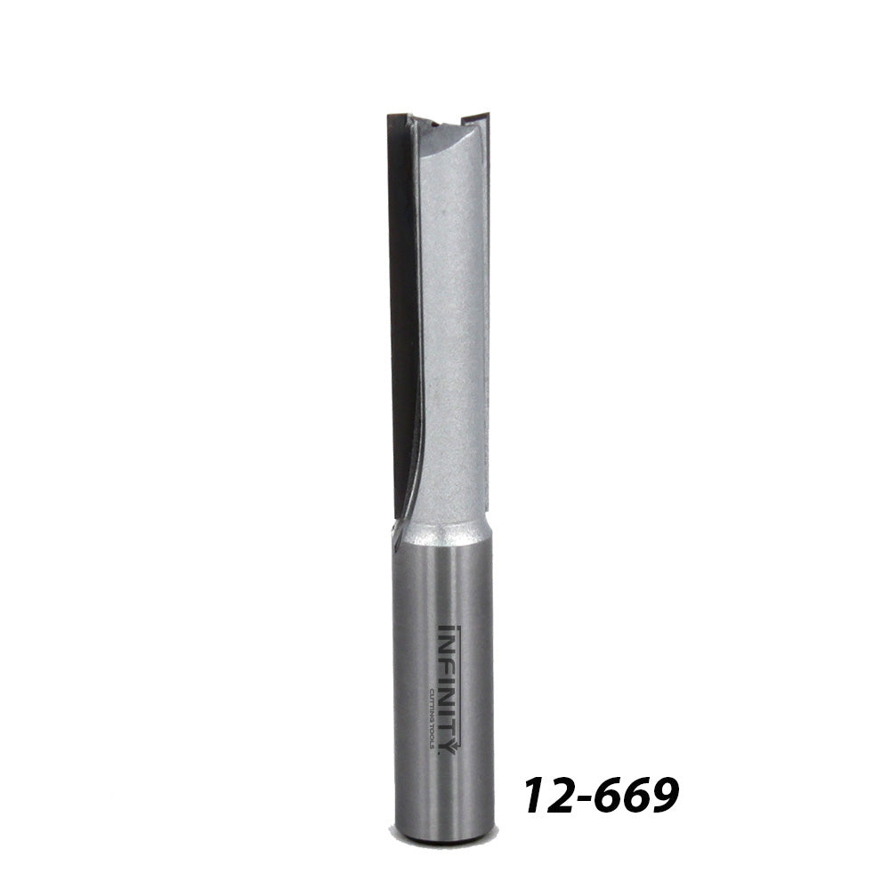 Brocas para enrutador rectas con vástago de 1/2" de Infinity Tools