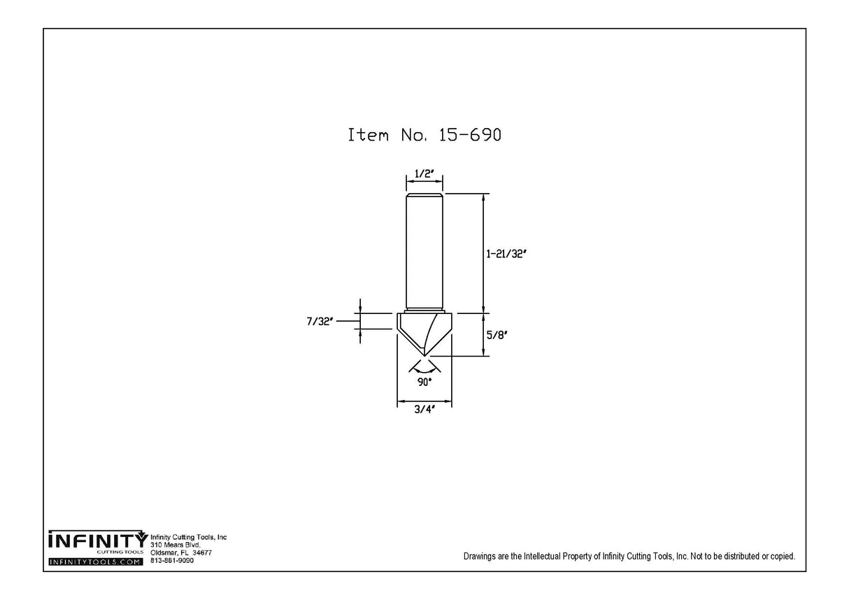 Infinity Tools 8-Pc. Prof. Picture Frame Router Bit Set