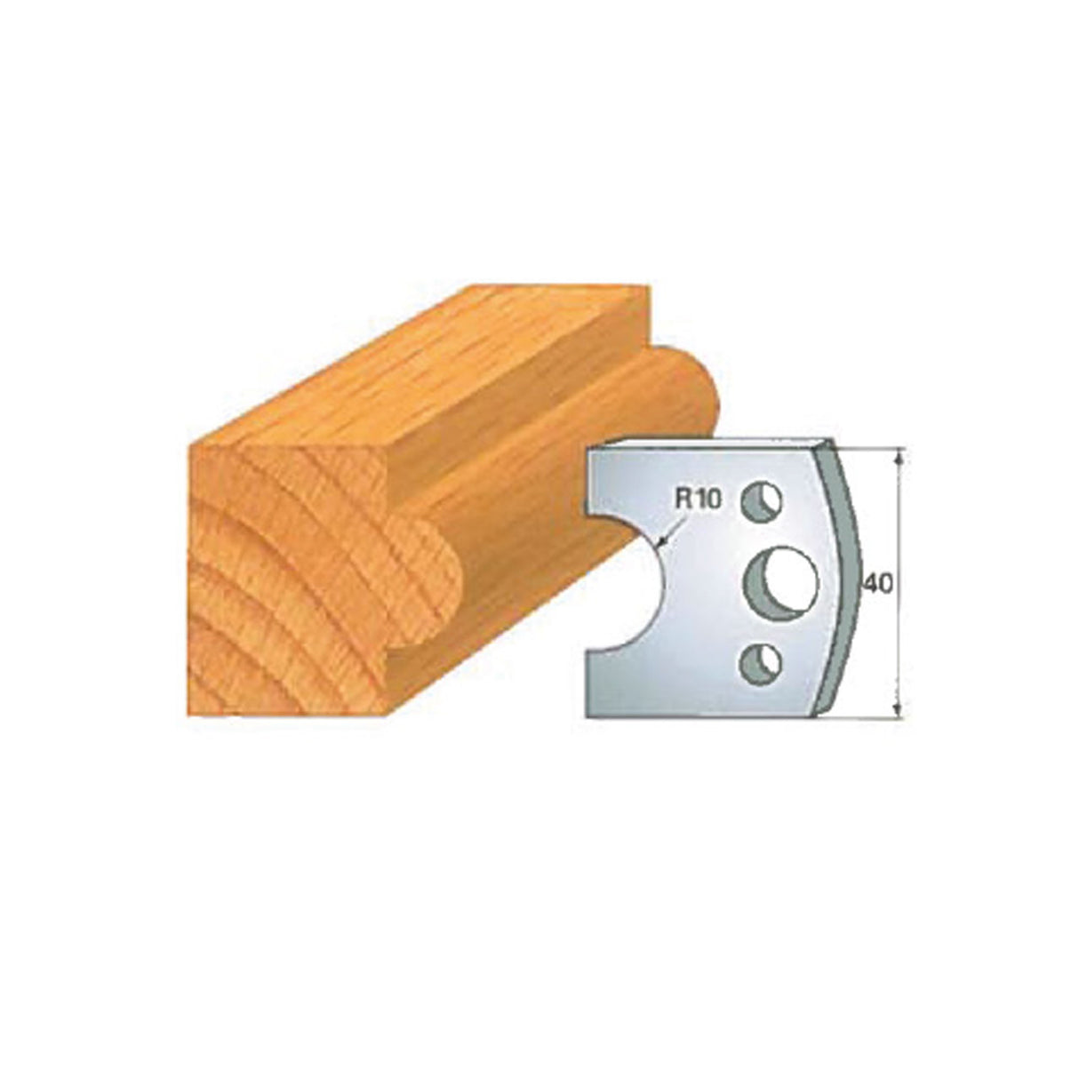 Infinity Tools Insert-Pro 13-Pc. HSS General Purpose Shaper Set, 1-1/4" Bore