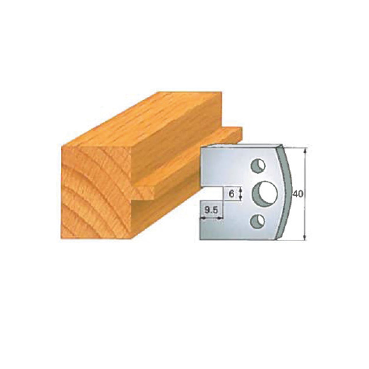 Infinity Tools Insert-Pro 13-Pc. HSS Joinery And Door Making Shaper Set, 1-1/4" Bore