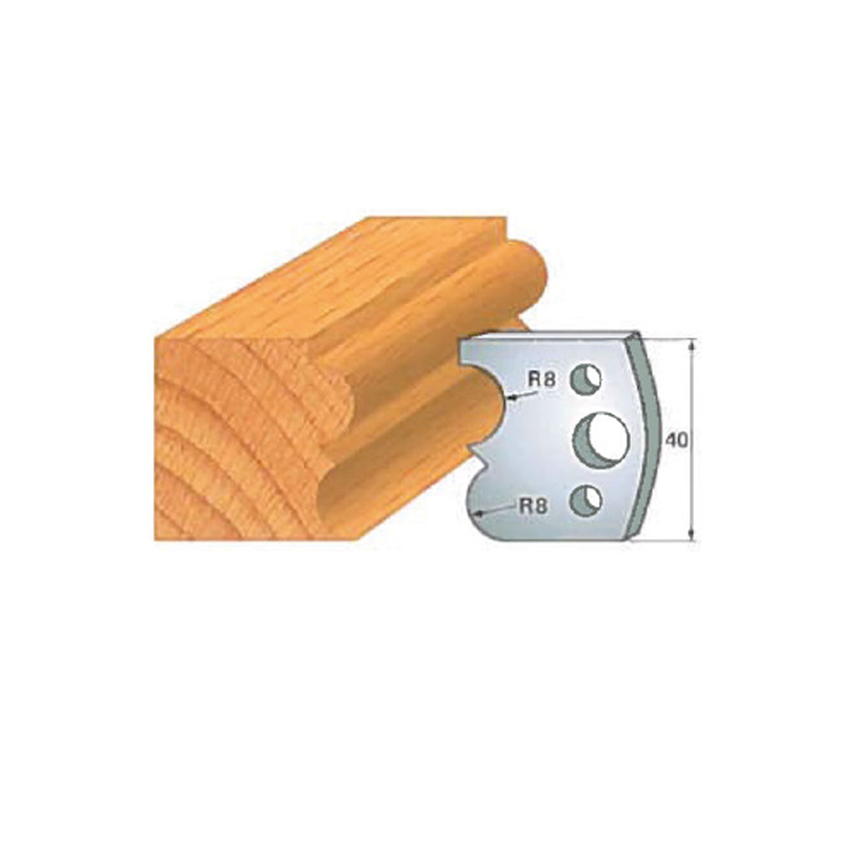 Infinity Tools Insert-Pro 13-Pc. HSS Master Molding Shaper Set, 1-1/4" Bore