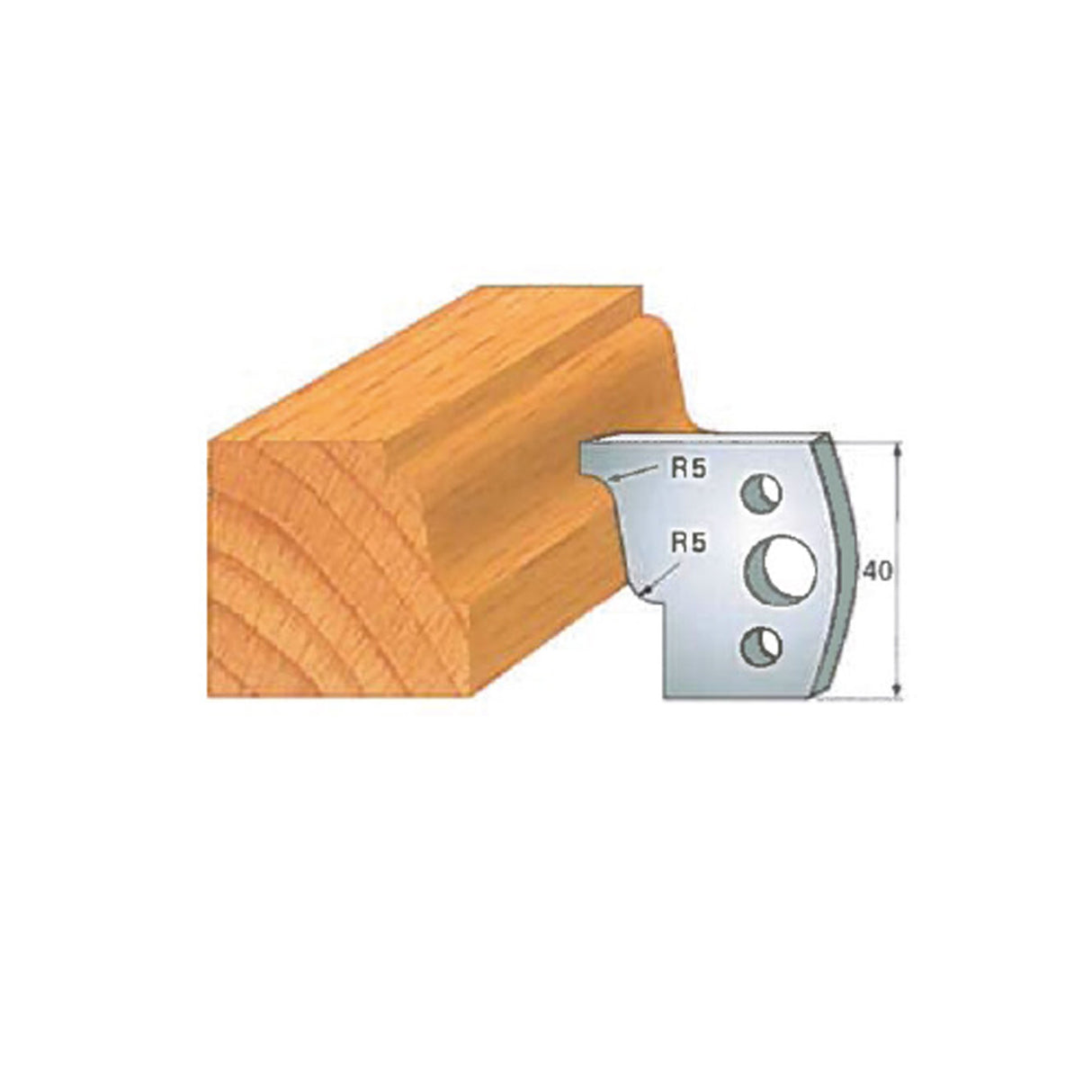 Infinity Tools Insert-Pro 13-Pc. HSS Master Molding Shaper Set, 1-1/4" Bore