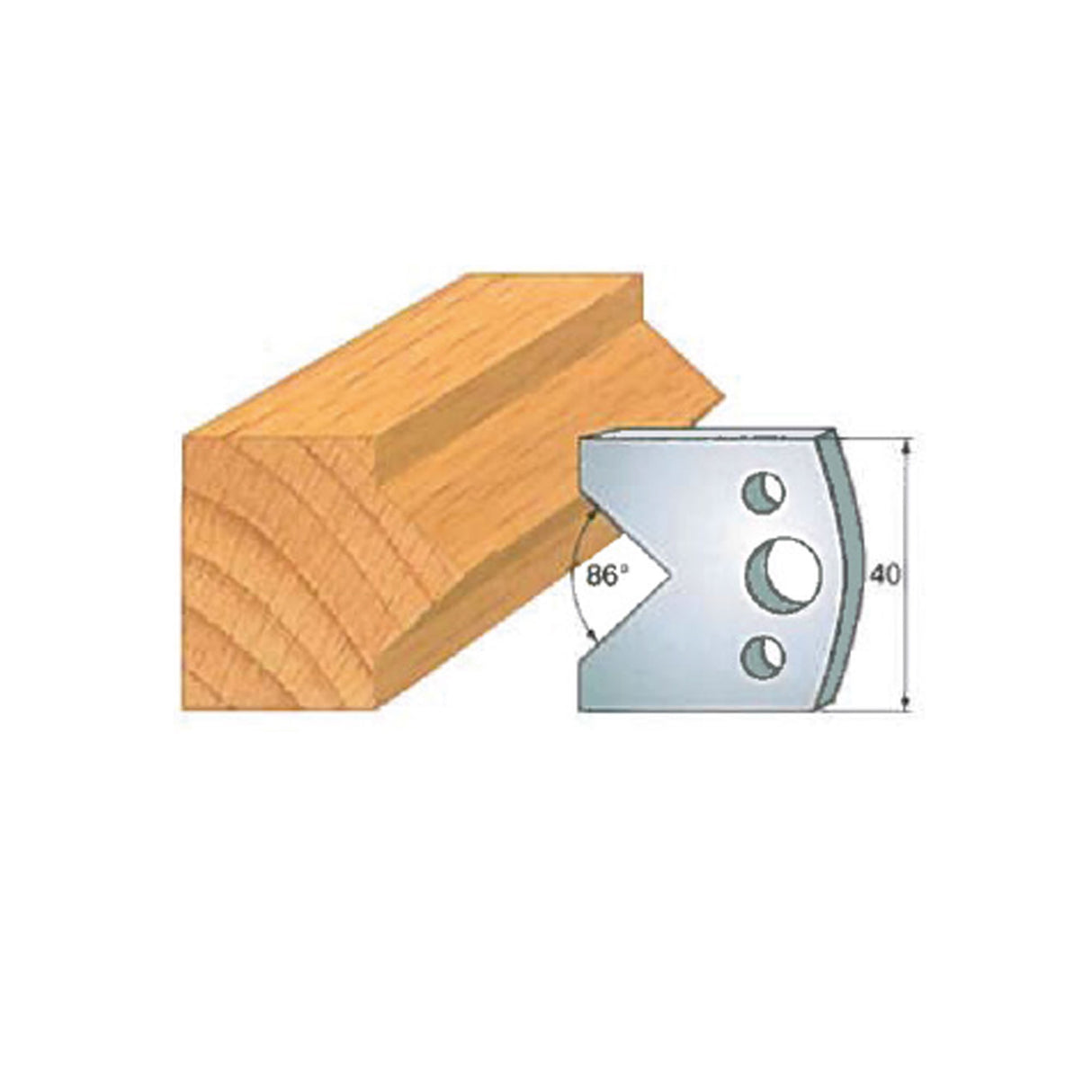 Infinity Tools Insert-Pro 13-Pc. HSS Joinery And Door Making Shaper Set, 1-1/4" Bore