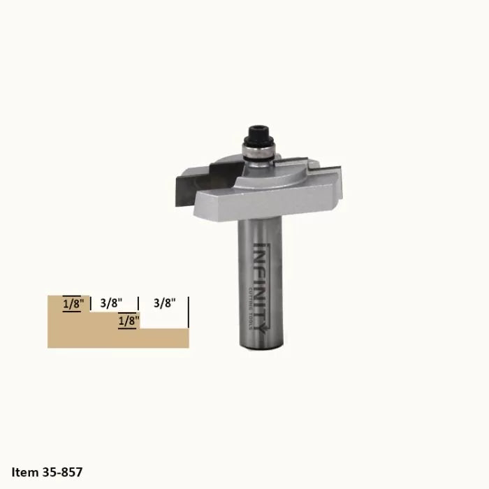 Stepped Rabbeting Router Bit