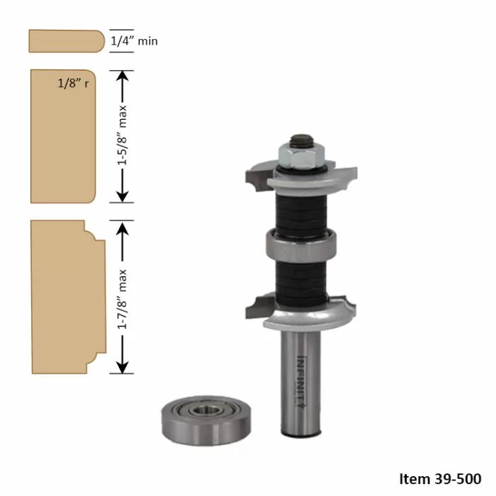 Double Roundover & Beading Router Bits