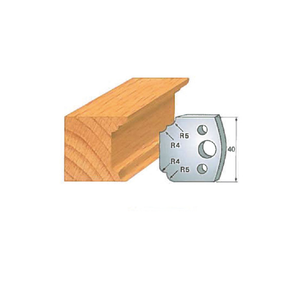 Infinity Tools Insert-Pro 13-Pc. HSS Master Molding Shaper Set, 1-1/4" Bore