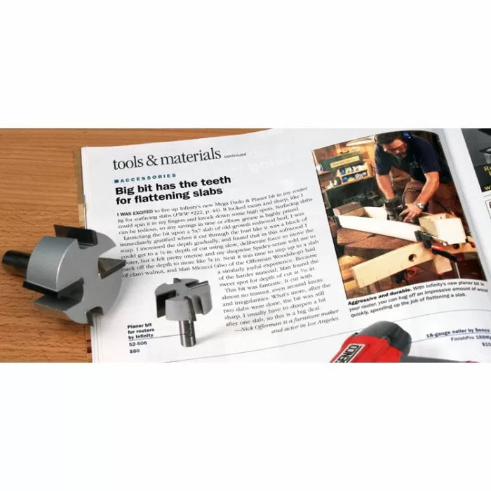 Broca para ranurar con vástago de 1/2" de Infinity Tools