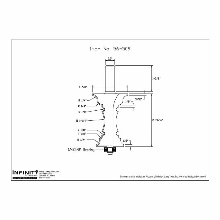 Infinity Tools 1/2" Shank Mitered Door & Much More Router Bits