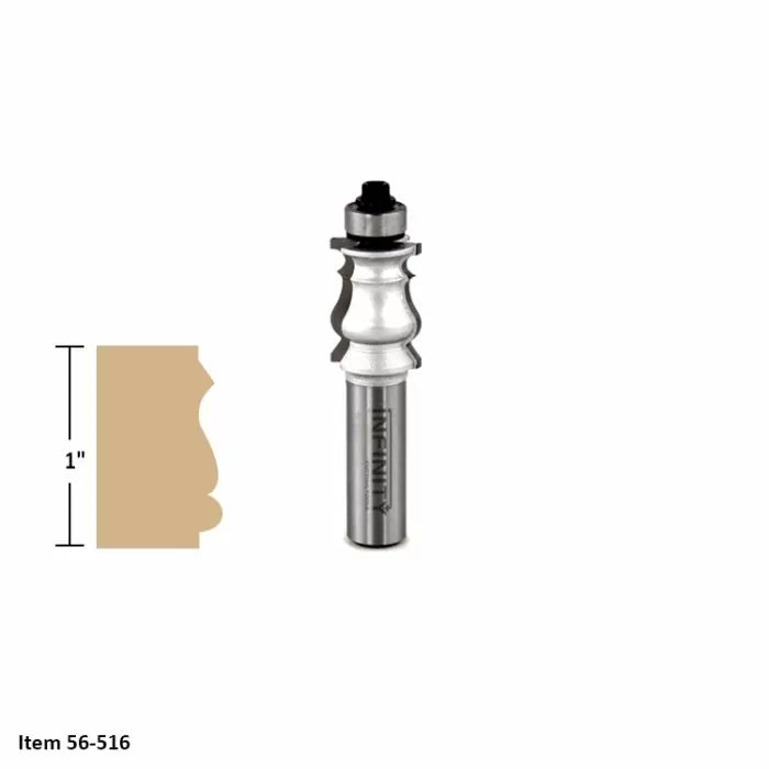Infinity Tools 1/2" shank 6-Pc. Master Frame Making Router Bit Set