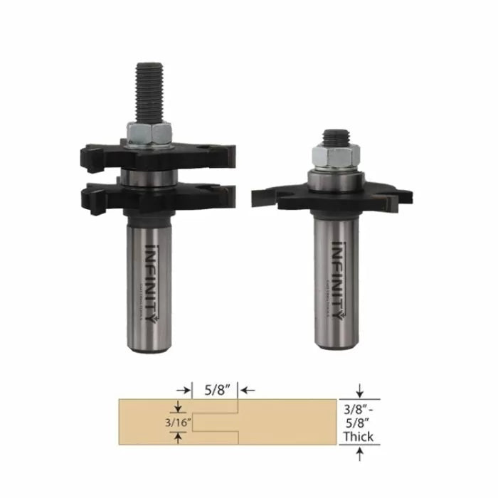 Tongue & Groove Router Bits For Thin Stock