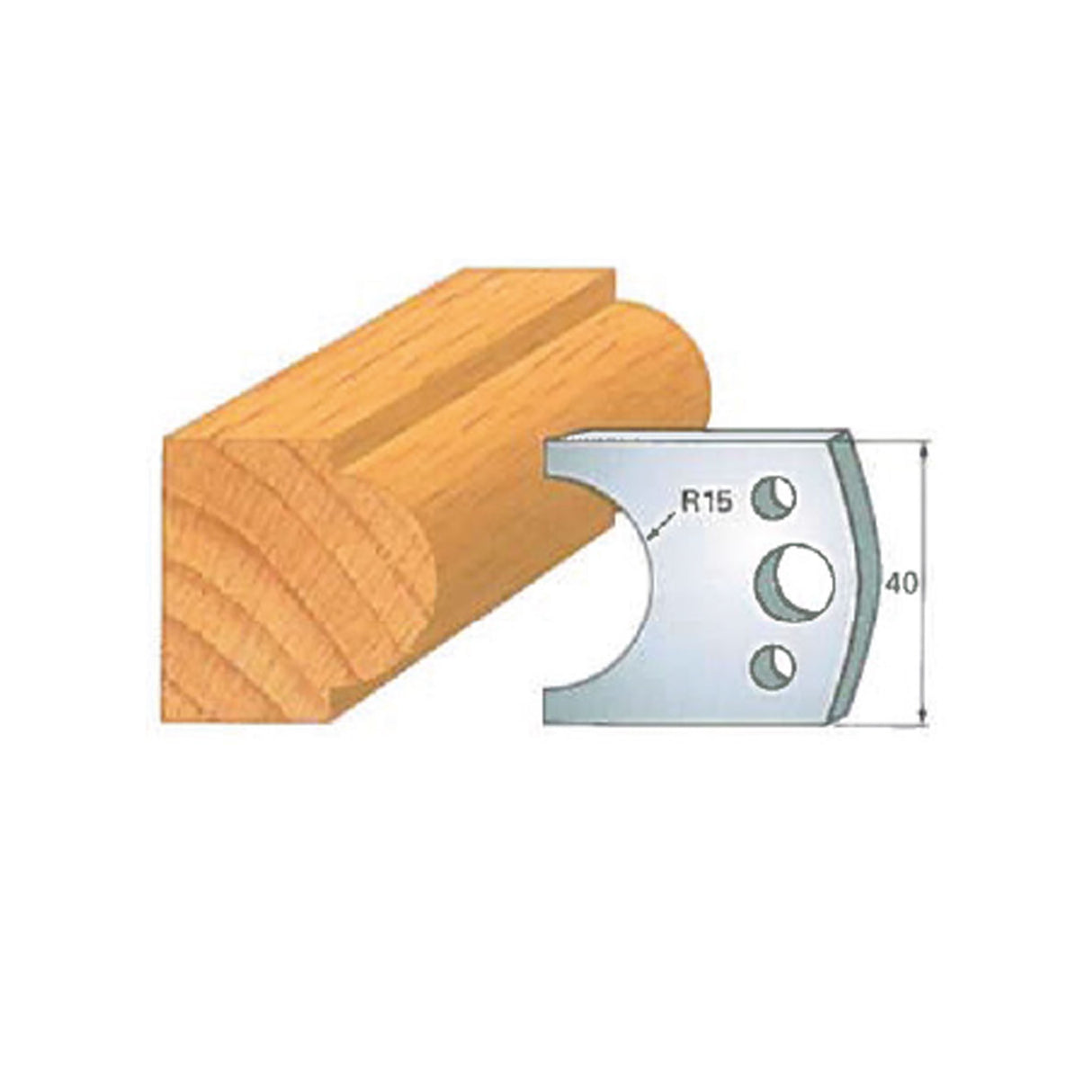 Infinity Tools Insert-Pro 13-Pc. HSS General Purpose Shaper Set, 1-1/4" Bore