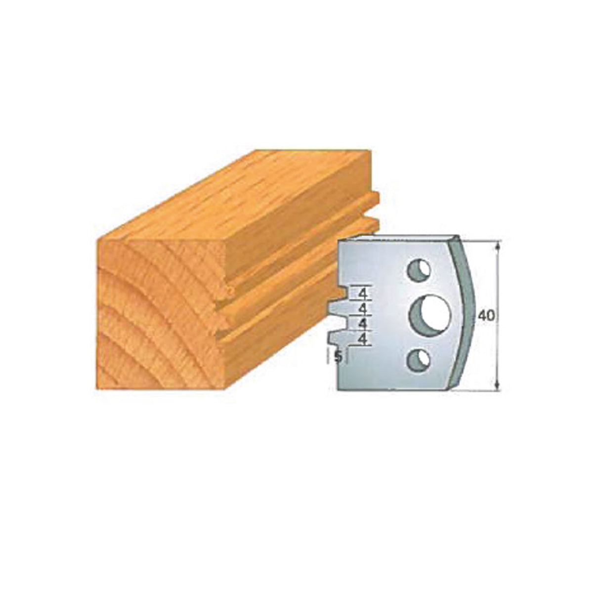 Infinity Tools Insert-Pro 13-Pc. HSS Joinery And Door Making Shaper Set, 1-1/4" Bore