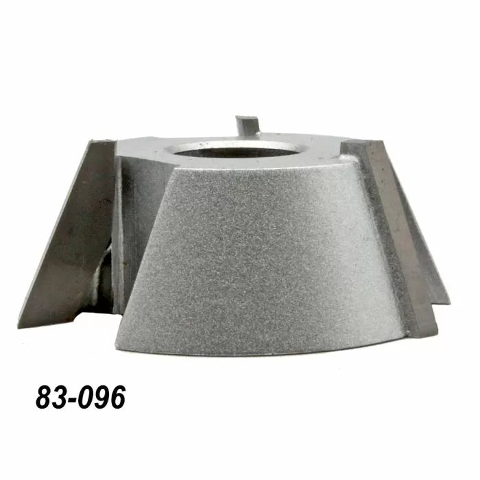 Industrial carbide-tipped jointer head cutter, silver, model 83-096, woodworking tool