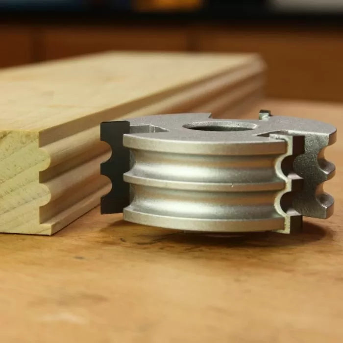 Infinity Tools Double Bead & Double Flute Shape-Up Shaper Cutters, 3/4" Bore