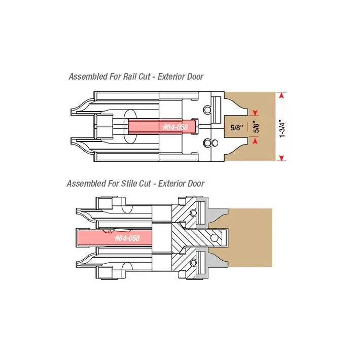 Exterior Door Making Kit for Insert-Pro Shaper Cutter Sets