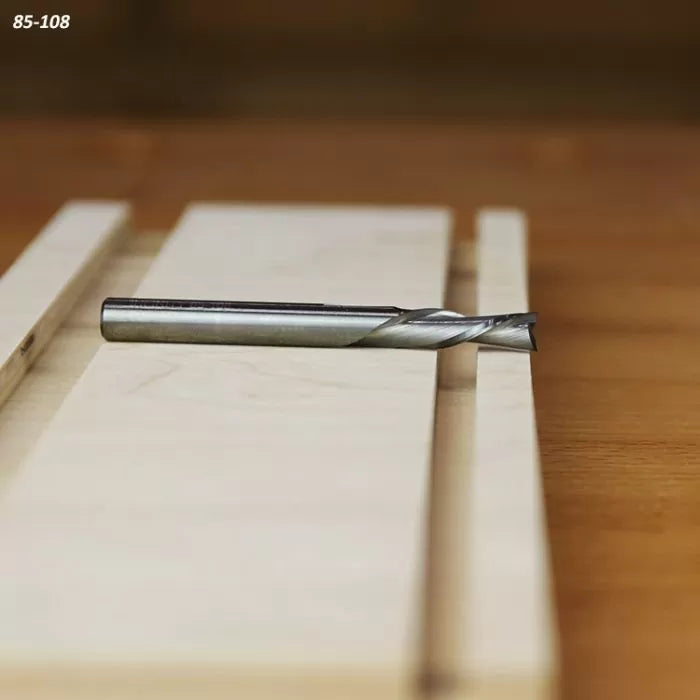 Juegos de brocas espirales de corte descendente de Infinity Tools para cortes de ranura en madera contrachapada