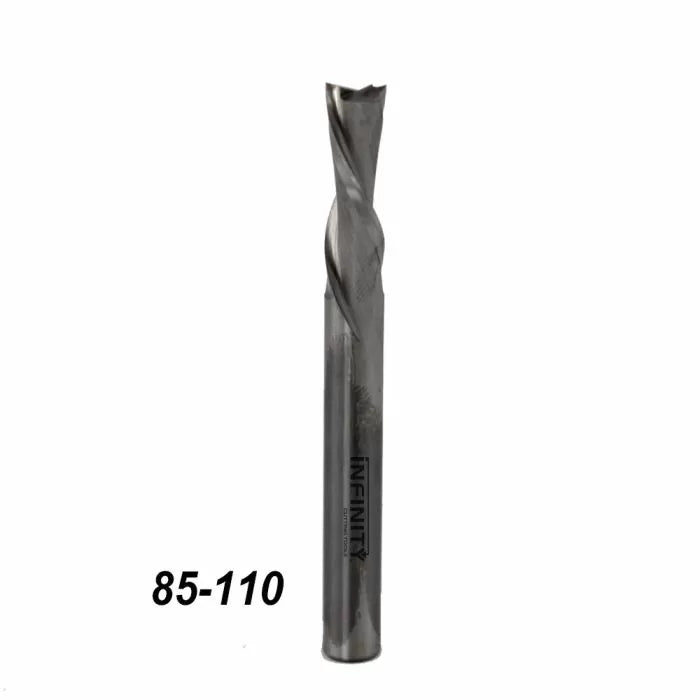 Brocas de corte descendente en espiral de carburo sólido con vástago de 1/4" de Infinity Tools