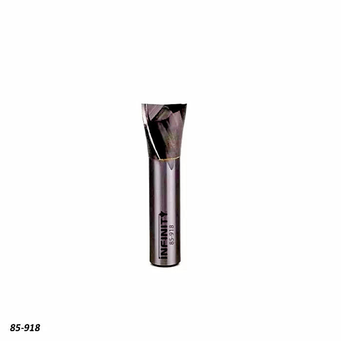 Juegos de brocas espirales de corte descendente de Infinity Tools para cortes de ranura en madera contrachapada