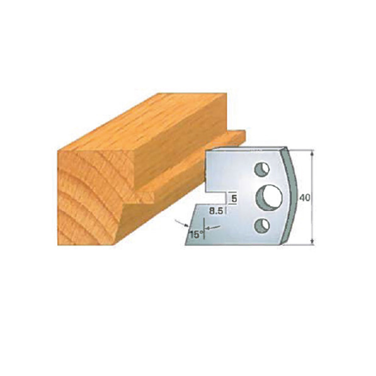 Infinity Tools Insert-Pro 13-Pc. HSS Joinery And Door Making Shaper Set, 1-1/4" Bore