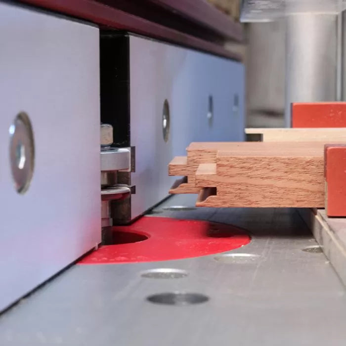 Juego de brocas para enrutador con vástago de 1/2" y mini rieles a juego para montantes de Infinity Tools