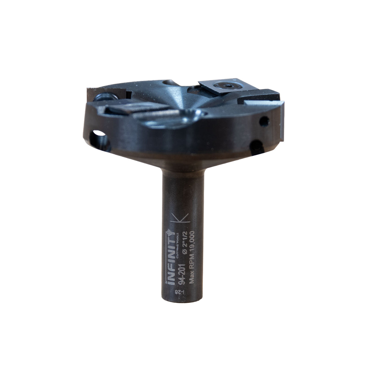 Infinity Tools Insert-Pro Spoilboard Surfacing and Rabbeting 2+2 Design Fly Cutter Front View