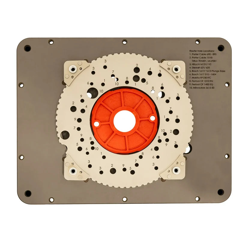 JessEm Mast-R-Plate Premium Router Table Insert Plate with Stainless Steel Mount
