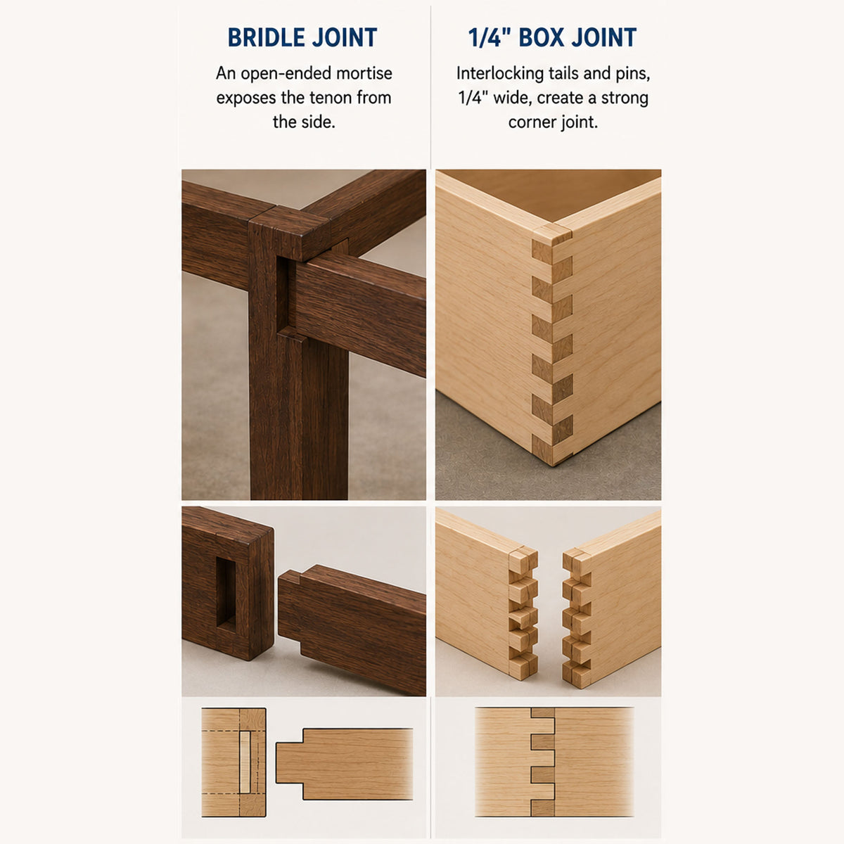 Joinery the flat top dado stack blades are capable of.