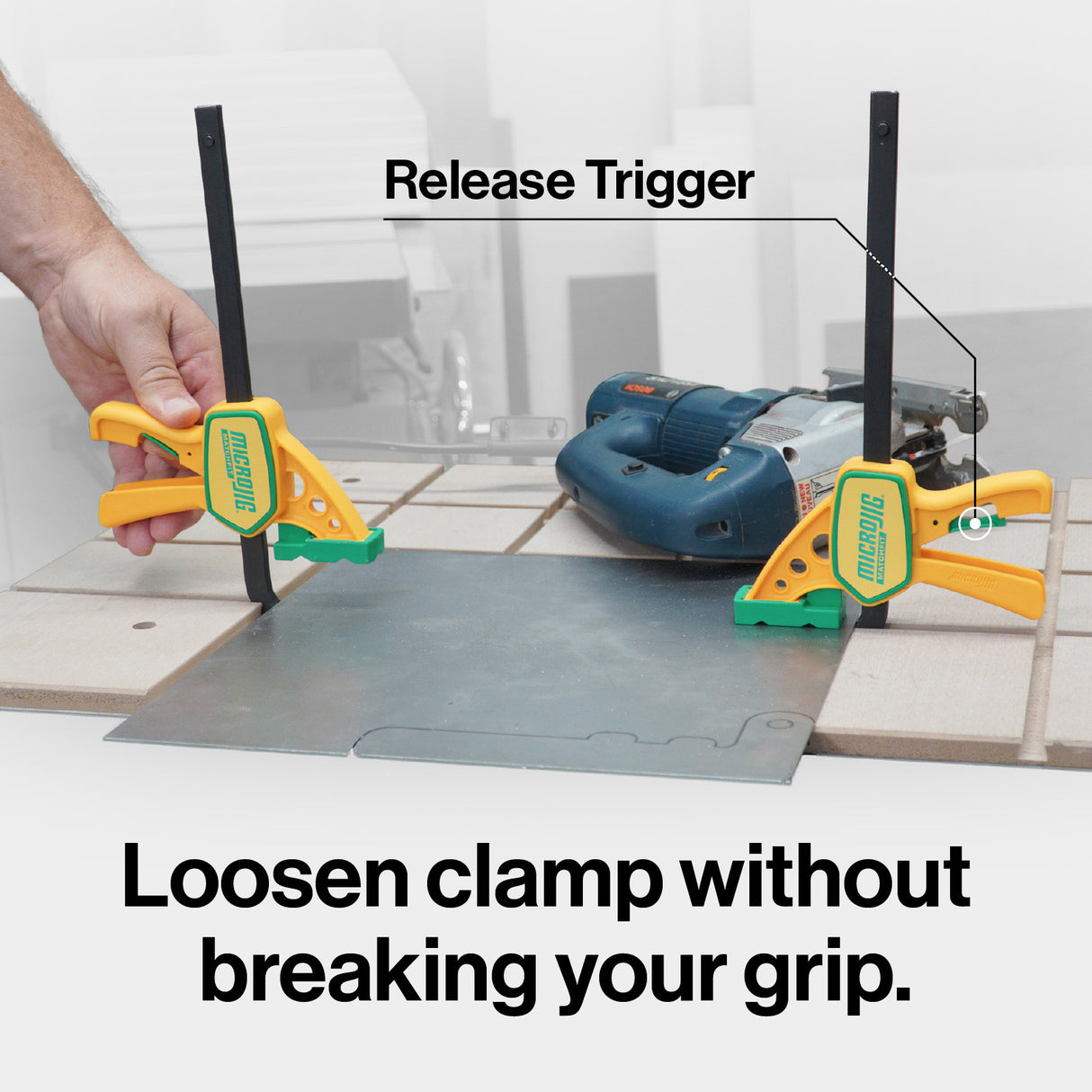 MicroJig MatchFit Grr-Rip Clamps, (Pair)