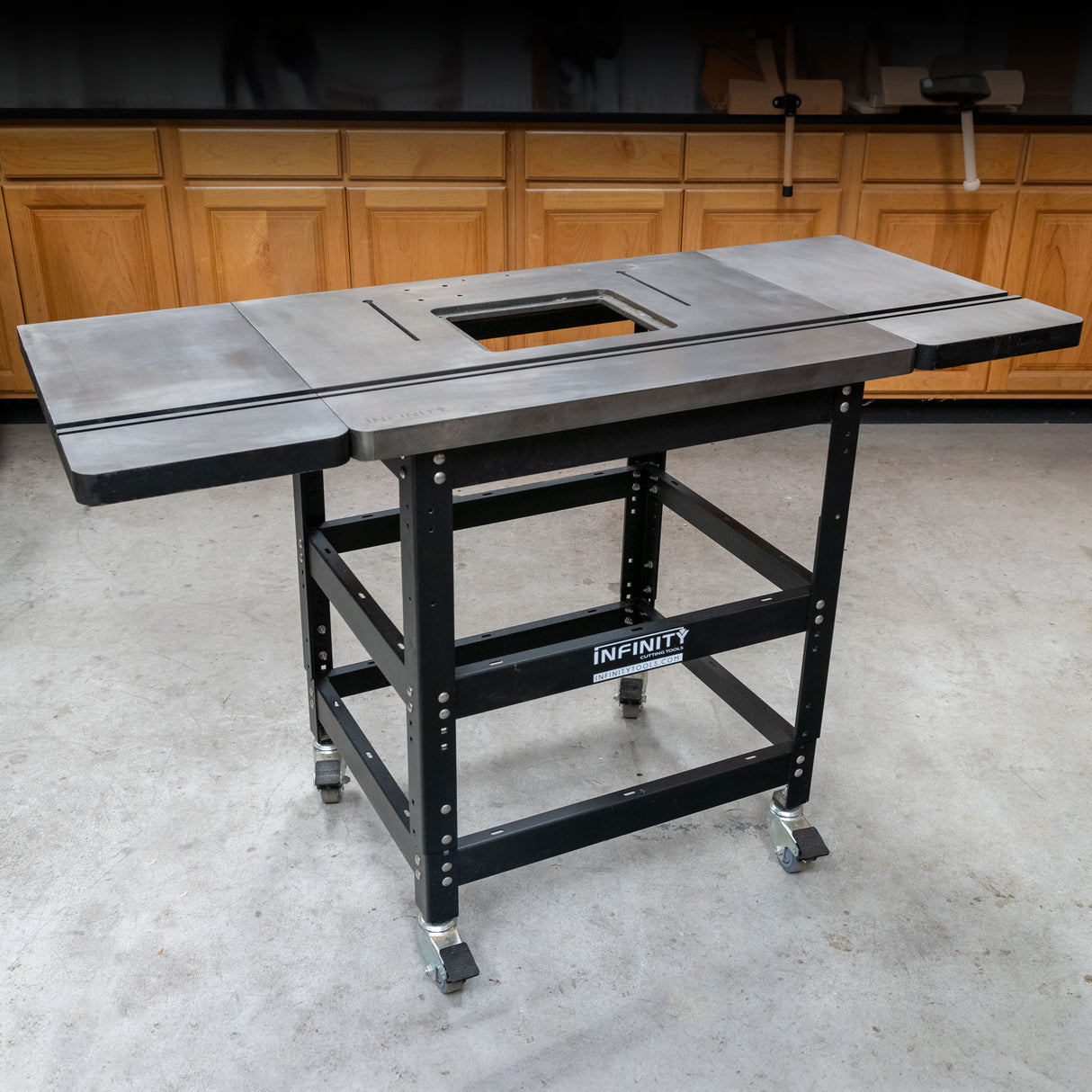 Infinity Tools Cast Iron Router Table Extension Wings, Pair