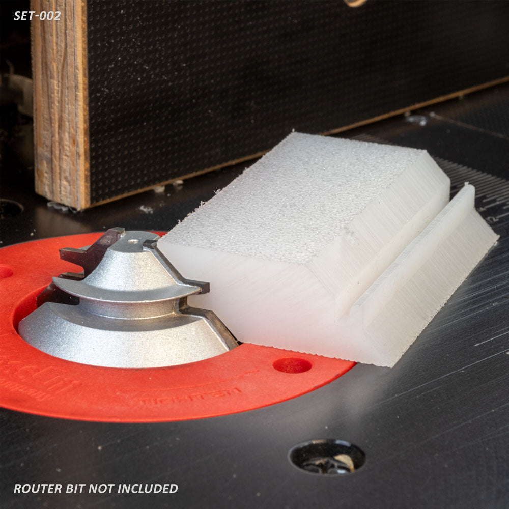 Bloques de configuración de Infinity Tools para broca de inglete de bloqueo Jr. 55-502