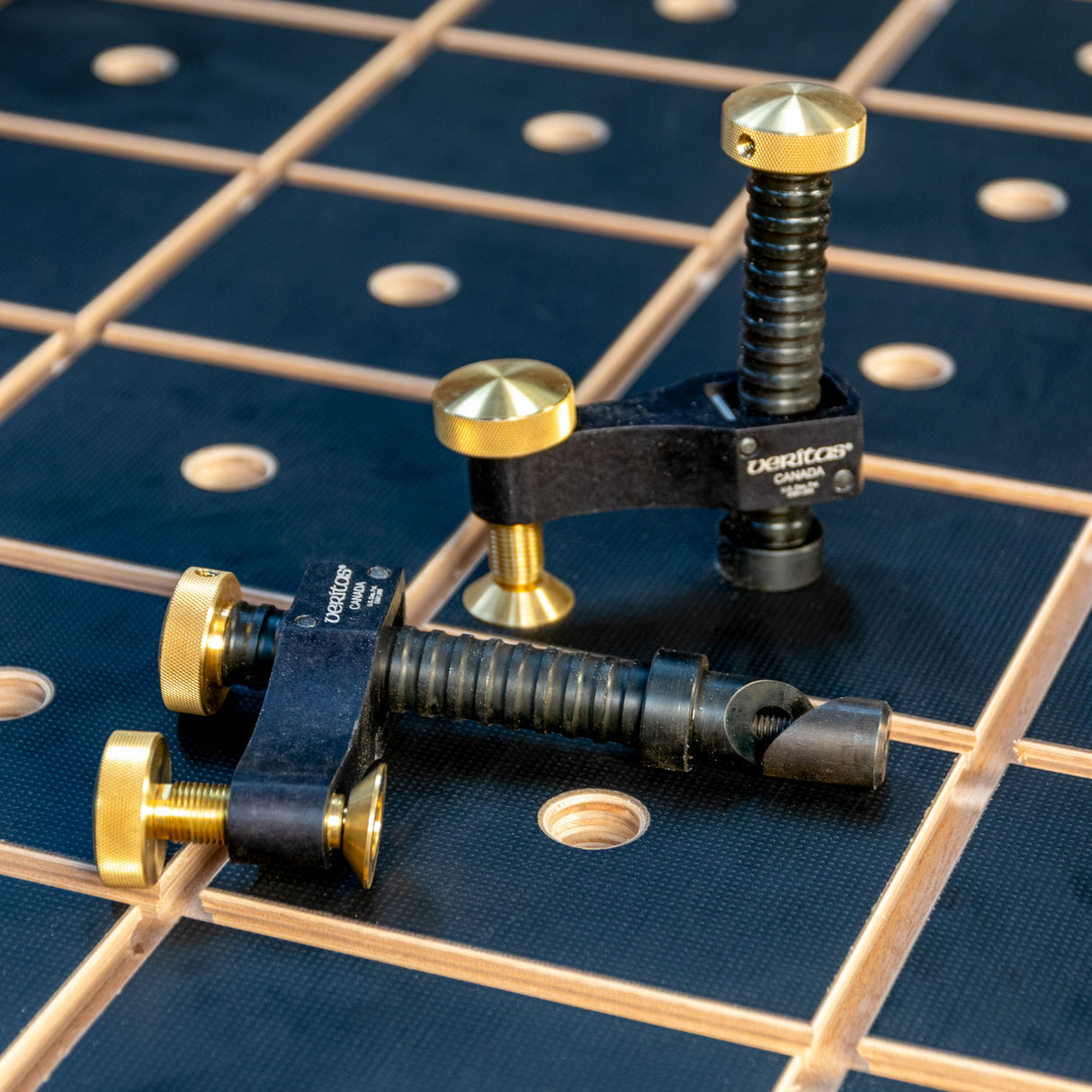 Veritas Bench & Surface Clamp on worktop.