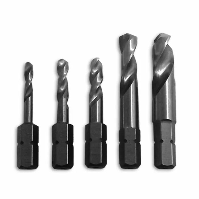 Milescraft 5-Pc. Stuby Length Drill Set For Metal
