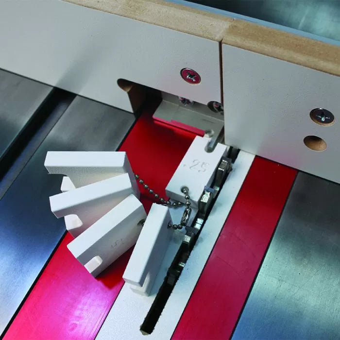 Box Joint Jig Package with 1/4" Kerf Flat Top Blade and Setup Block Kit