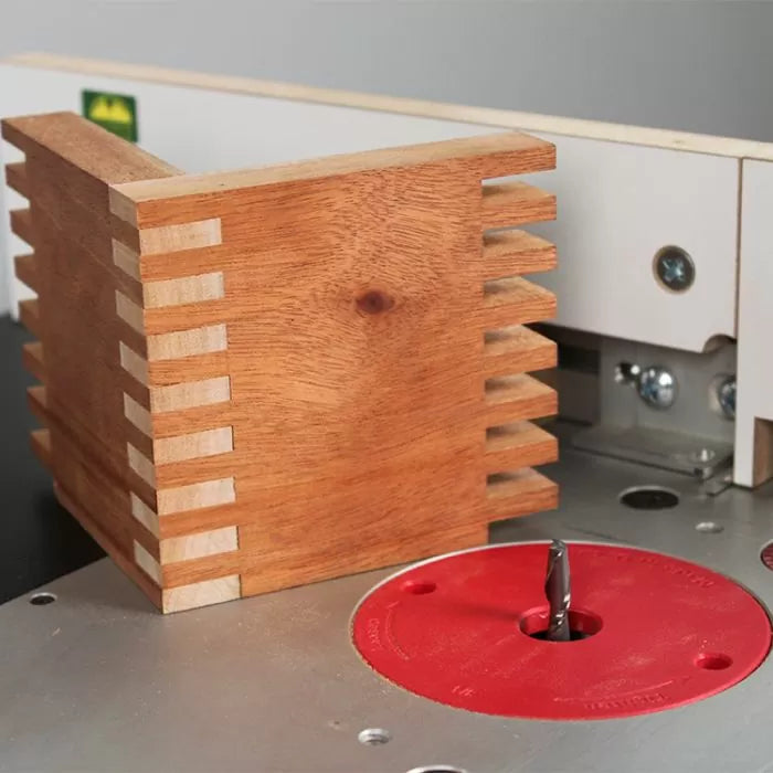 Box Joint Jig Package with 1/4" Kerf Flat Top Blade and Setup Block Kit