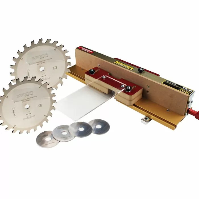 Incra I-BOX - Box Joint Jig Plus 3-Pc. Flat Top Blade Package