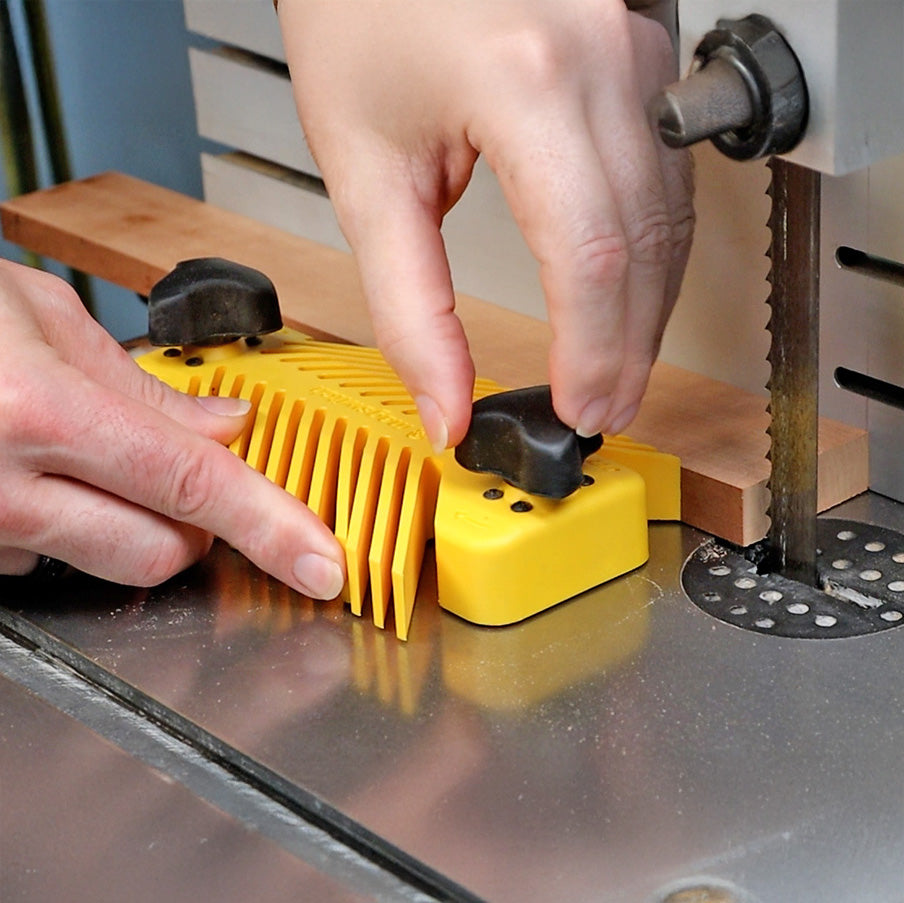 Use the featherboard on the bandsaw!