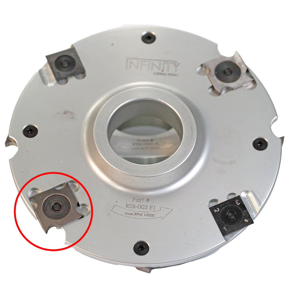 Cuchillo cortador de ranuras de repuesto de Infinity Tools para el juego de fabricación de puertas interiores y exteriores Insert-Pro