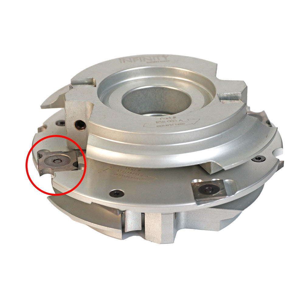 Cuchillo cortador de ranuras de repuesto de Infinity Tools para el juego de fabricación de puertas interiores y exteriores Insert-Pro