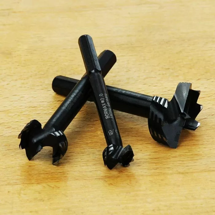 Famag 10-Pc. Bormax HSS Forstner Bit Set w/ Custom Case, 1/16" Sizes