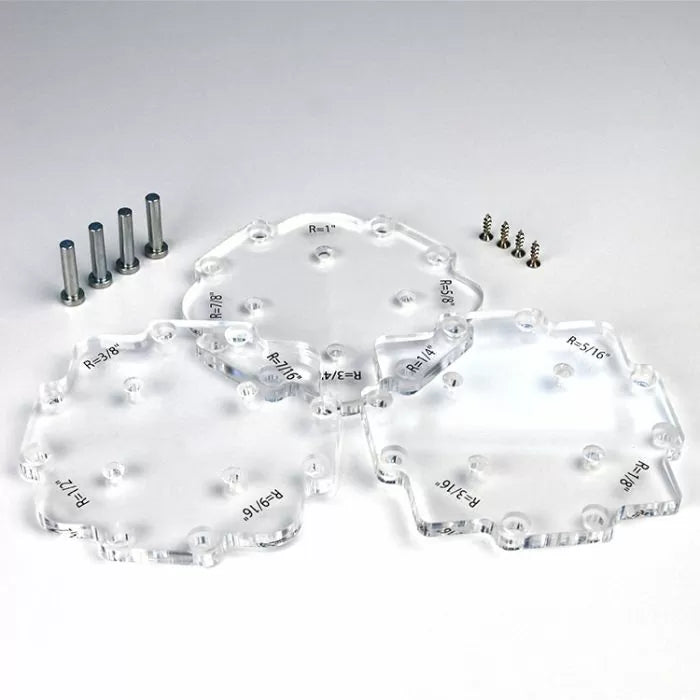 Paquete de guía de plantillas de radio de esquina de Infinity Tools