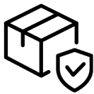 Upload icon with arrow in a box, indicating file upload or import function