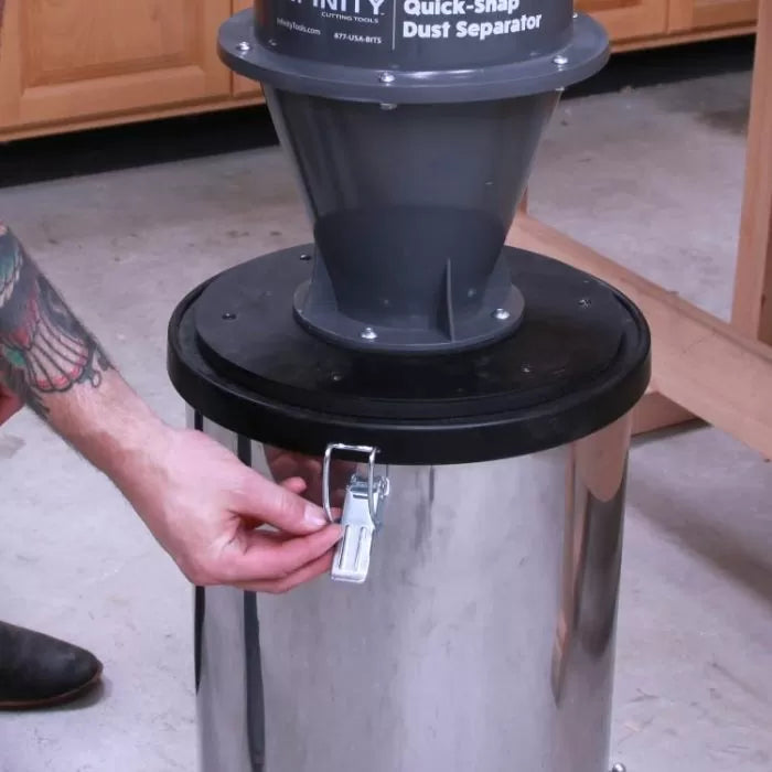 Infinity Tools Quick-Snap Dust Separator With 16' Hose And 4-Pc Adaptor Kit