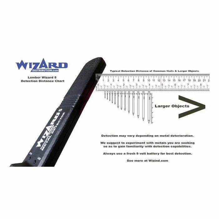 Lumber Wizard 5 - Laser Line Woodworking Metal Detector