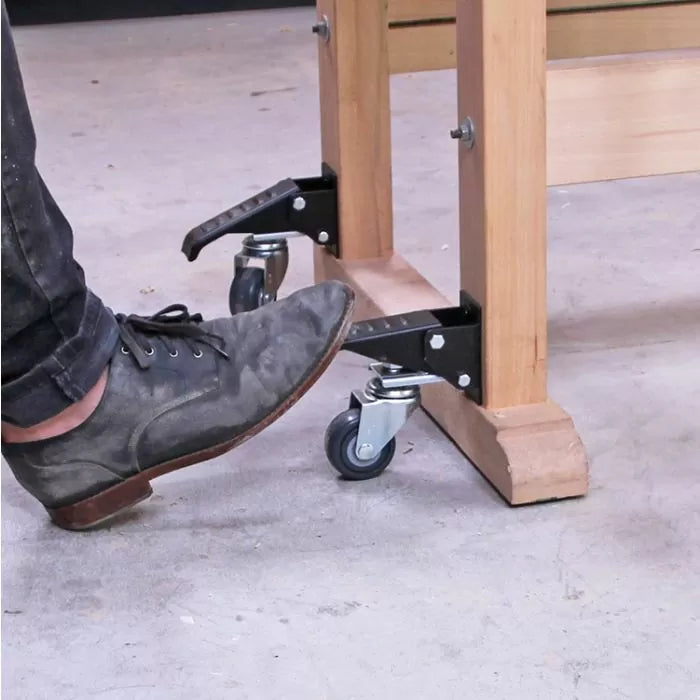 Retractable Workbench Casters, Set of 4
