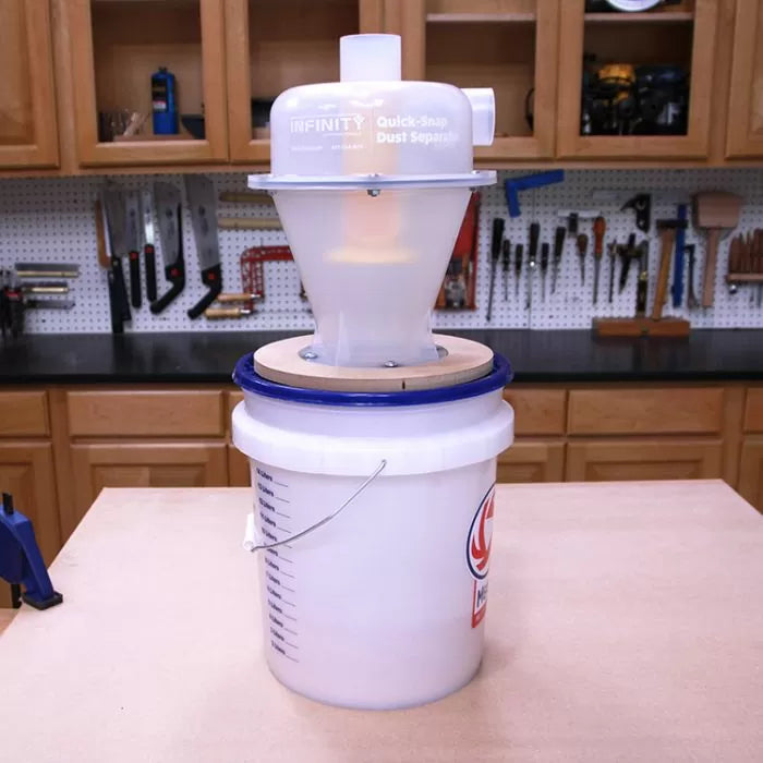 DIY Quick Snap Dust Separator for 5-Gal. Pail
