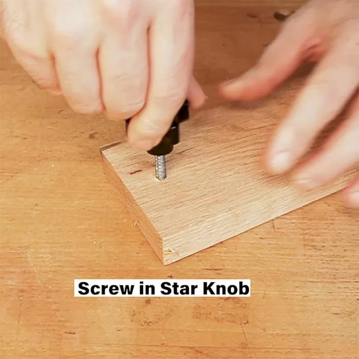 Juego de machos de roscar para madera de 9 piezas de Infinity Tools, incluye juegos en unidades métricas e imperiales