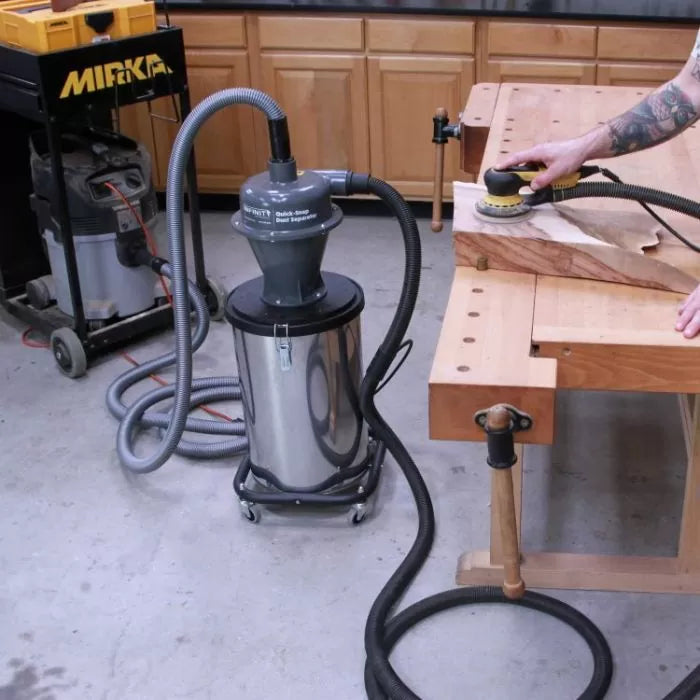 Infinity Tools Quick-Snap Dust Separator With 16' Hose And 4-Pc Adaptor Kit