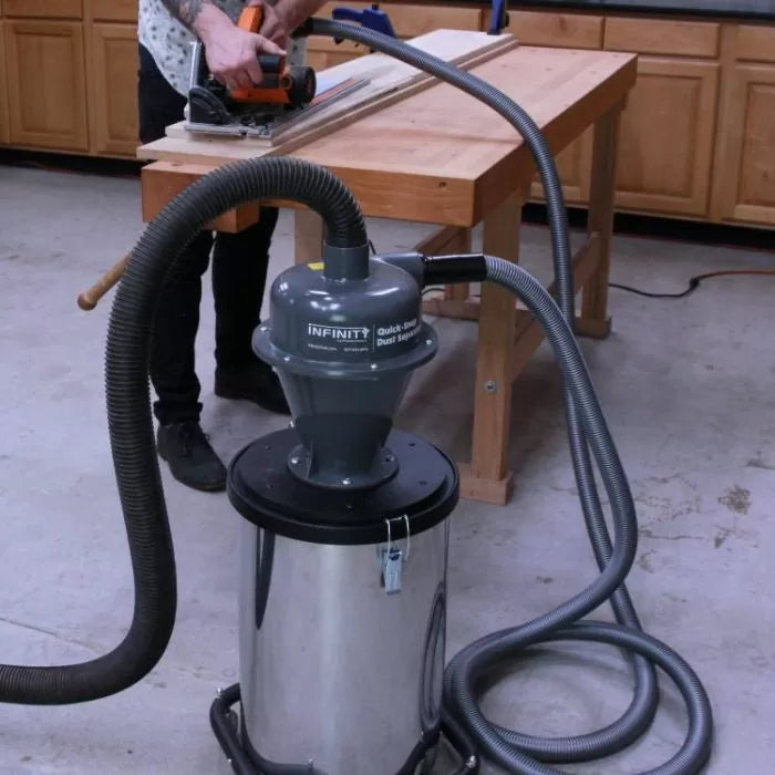 Infinity Tools Quick-Snap Dust Separator With 16' Hose And 4-Pc Adaptor Kit