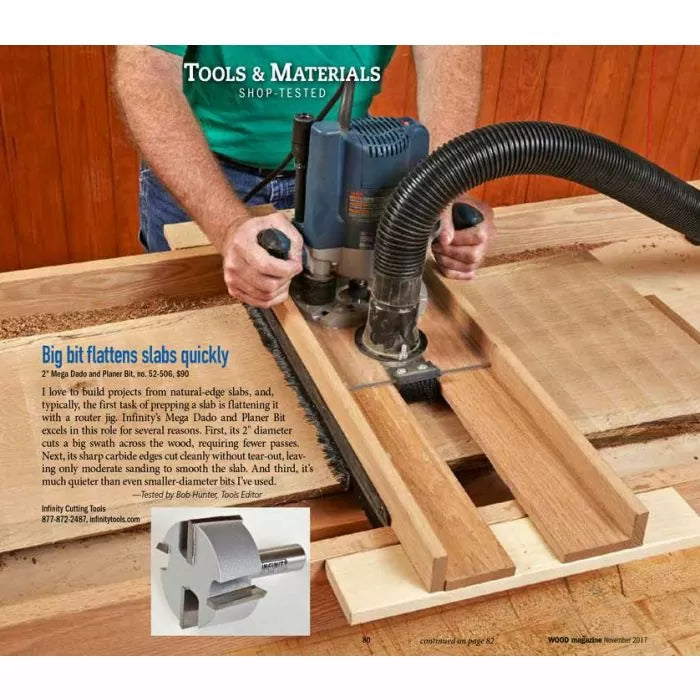 Broca para ranurar con vástago de 1/2" de Infinity Tools