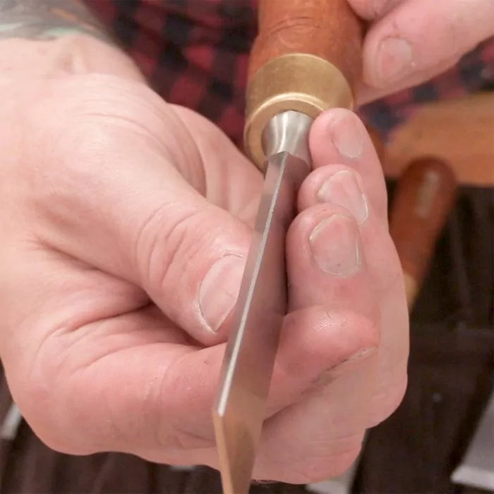 Cinceles de banco Narex Wood Line Plus, tamaños imperiales reales